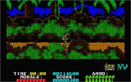 In game image of Platoon on the Atari ST.