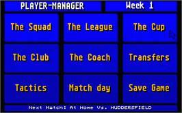 In game image of Player Manager on the Atari ST.