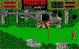 In game image of Predator on the Atari ST.