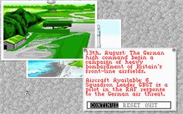 In game image of Reach for the Skies on the Atari ST.