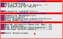 In game image of Red Lightning on the Atari ST.