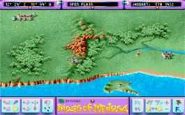 In game image of Rings of Medusa on the Atari ST.