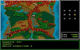 In game image of Rings of Zilfin on the Atari ST.