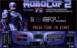 In game image of Robocop 2 on the Atari ST.