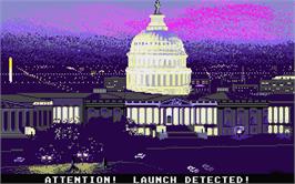 In game image of S.D.I. on the Atari ST.