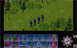 In game image of Sabre Team on the Atari ST.