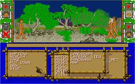 In game image of Sapiens on the Atari ST.