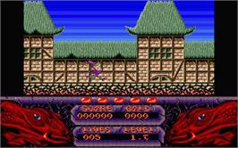 In game image of Seven Gates of Jambala on the Atari ST.
