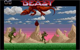In game image of Shadow of the Beast on the Atari ST.