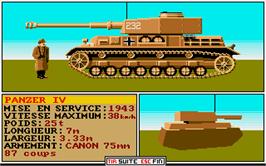 In game image of Sherman M4 on the Atari ST.