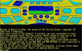 In game image of Silicon Dreams on the Atari ST.