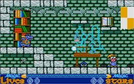 In game image of Slightly Magic on the Atari ST.