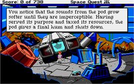 In game image of Space Quest III: The Pirates of Pestulon on the Atari ST.