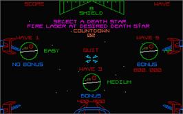 In game image of Star Wars: Return of the Jedi on the Atari ST.