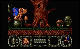 In game image of Stormlord on the Atari ST.