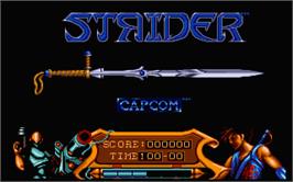 In game image of Strider 2 on the Atari ST.