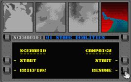 In game image of Strike Fleet on the Atari ST.
