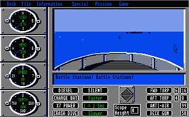 In game image of Sub Battle Simulator on the Atari ST.
