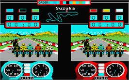 In game image of Superbike Challenge on the Atari ST.