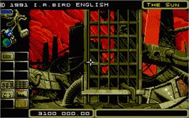 In game image of Terrorpods on the Atari ST.