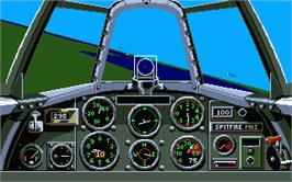 In game image of Their Finest Hour: The Battle of Britain on the Atari ST.