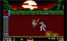 In game image of Thundercats on the Atari ST.