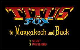 In game image of Titus the Fox: To Marrakech and Back on the Atari ST.