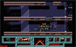 In game image of Total Recall on the Atari ST.
