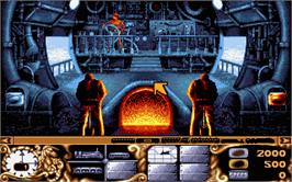 In game image of Transarctica on the Atari ST.