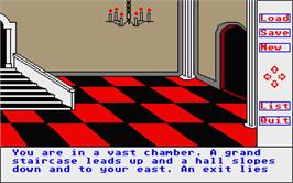 In game image of Transylvania on the Atari ST.