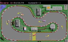 In game image of Turbo GT on the Atari ST.