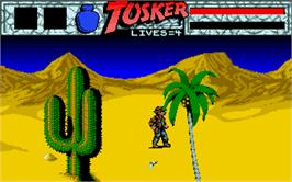 In game image of Tusker on the Atari ST.