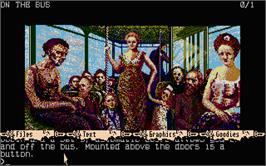 In game image of Uninvited on the Atari ST.