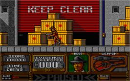 In game image of Untouchables on the Atari ST.