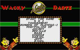 In game image of Wacky Darts on the Atari ST.