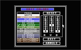 In game image of Wargame Construction Set on the Atari ST.