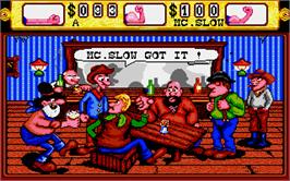 In game image of Western Games on the Atari ST.