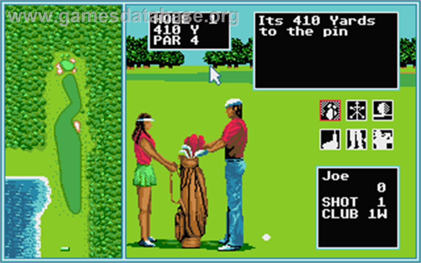 Arnold Palmer Tournament Golf - Atari ST - Artwork - In Game