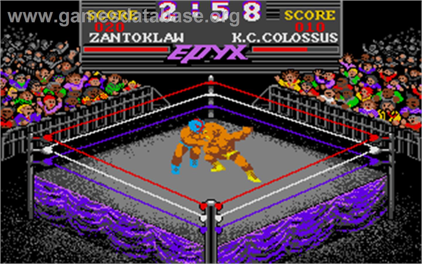 Championship Wrestling - Atari ST - Artwork - In Game
