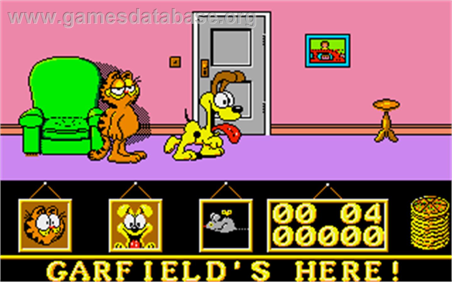 Garfield: Big, Fat, Hairy Deal - Atari ST - Artwork - In Game