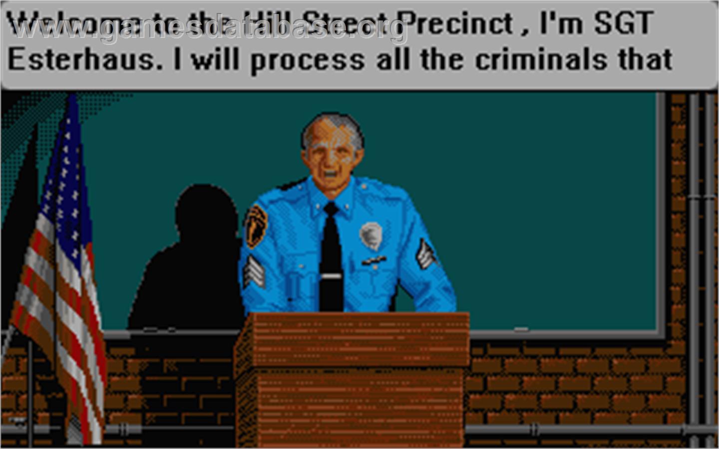 Hill Street Blues - Atari ST - Artwork - In Game