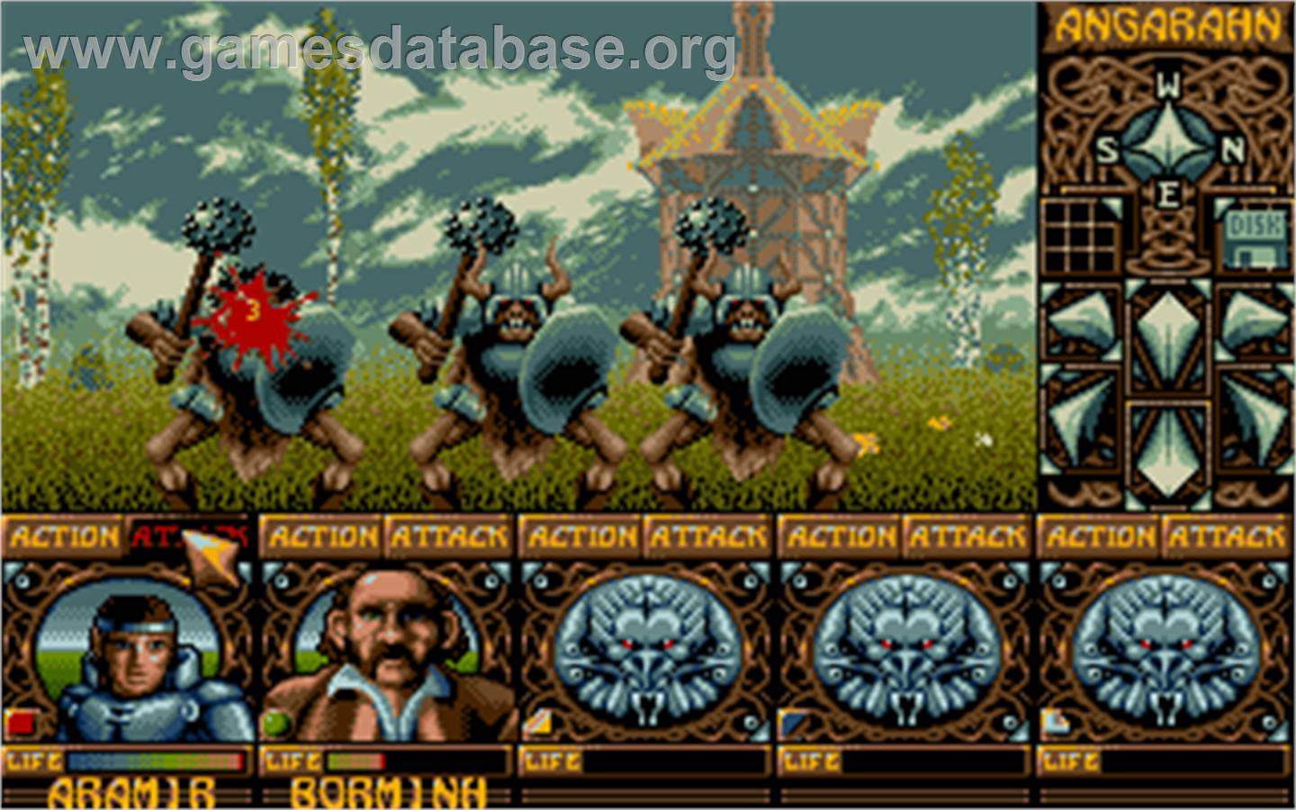 Ishar: Legend of the Fortress - Atari ST - Artwork - In Game