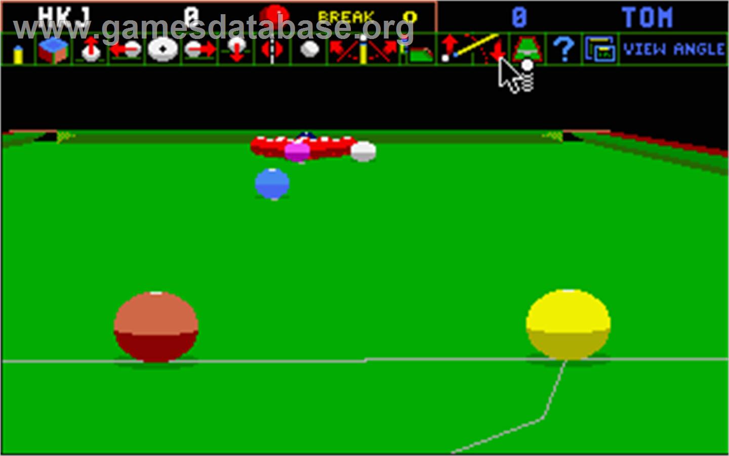Jimmy White's Whirlwind Snooker - Atari ST - Artwork - In Game
