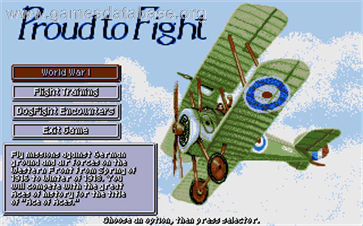 Knights of the Sky - Atari ST - Artwork - In Game