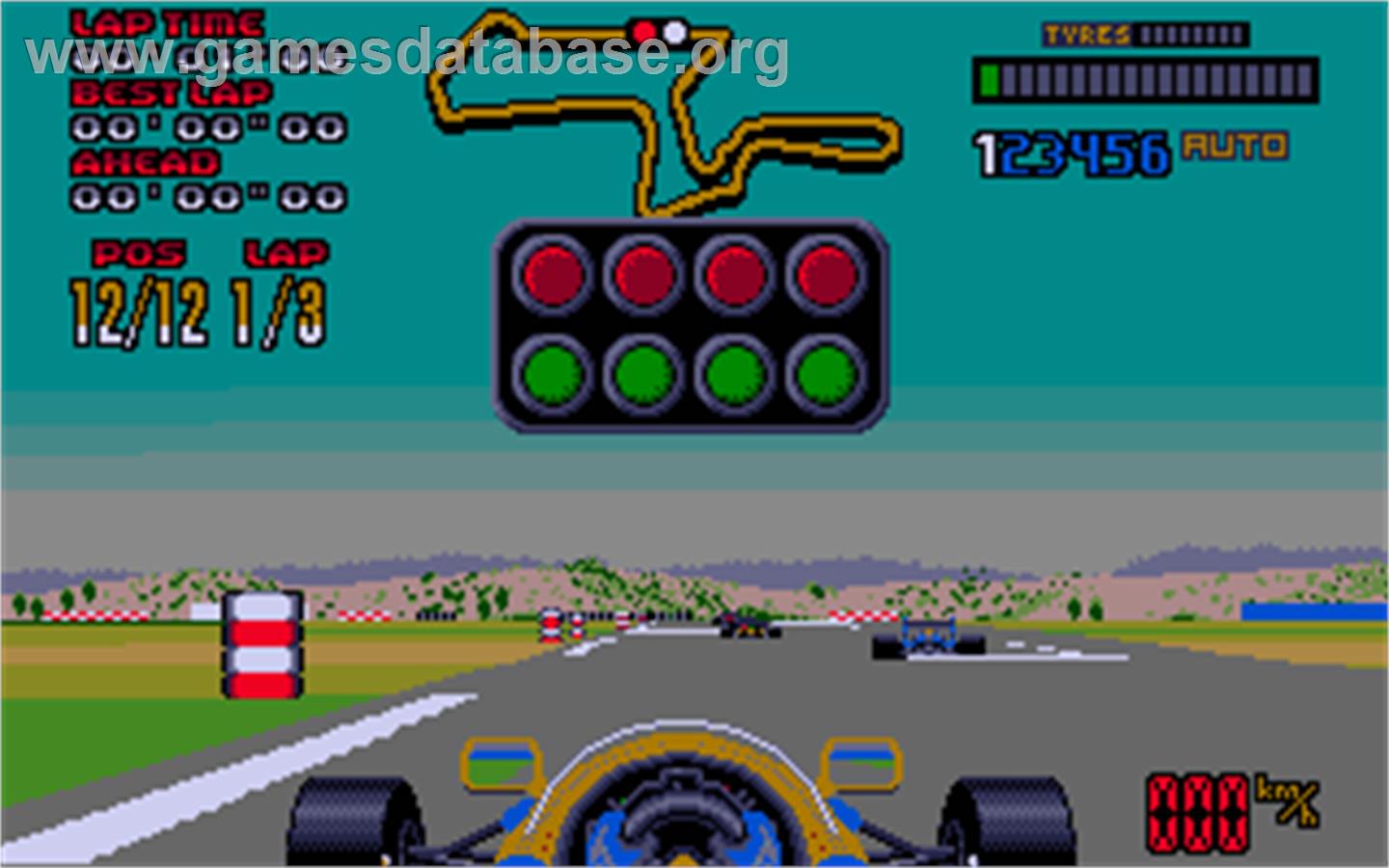 Nigel Mansell's World Championship - Atari ST - Artwork - In Game