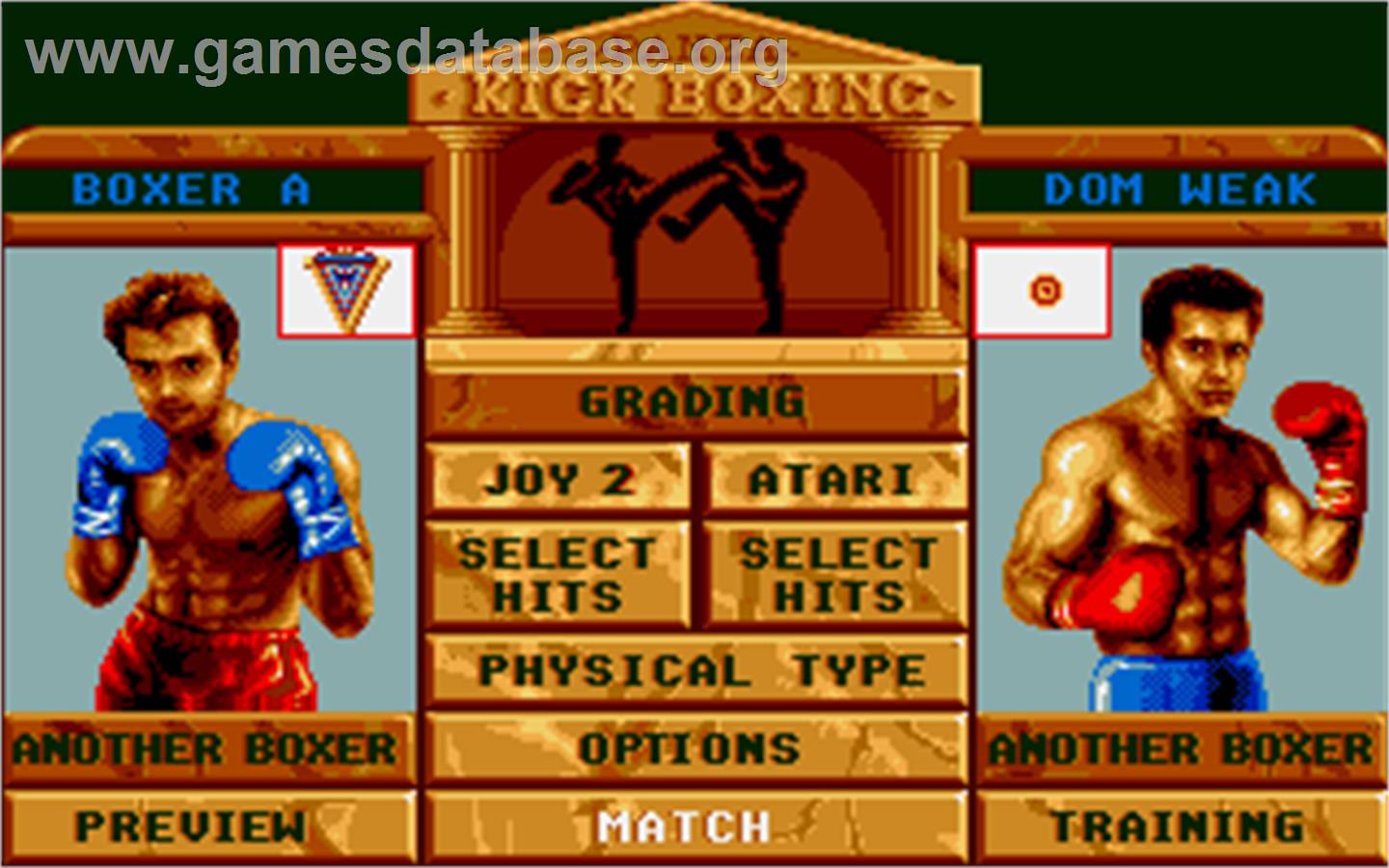 Panza Kick Boxing - Atari ST - Artwork - In Game