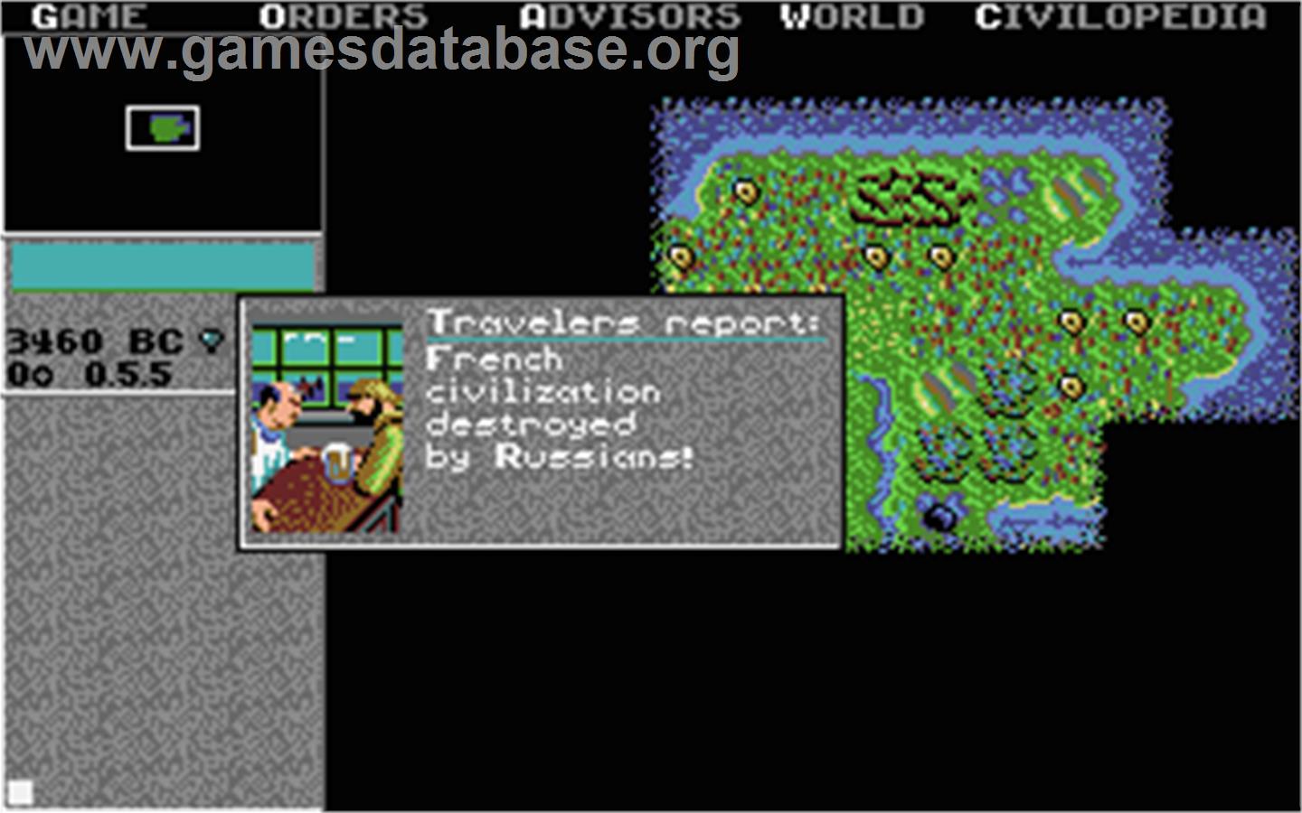 Sid Meier's Civilization - Atari ST - Artwork - In Game