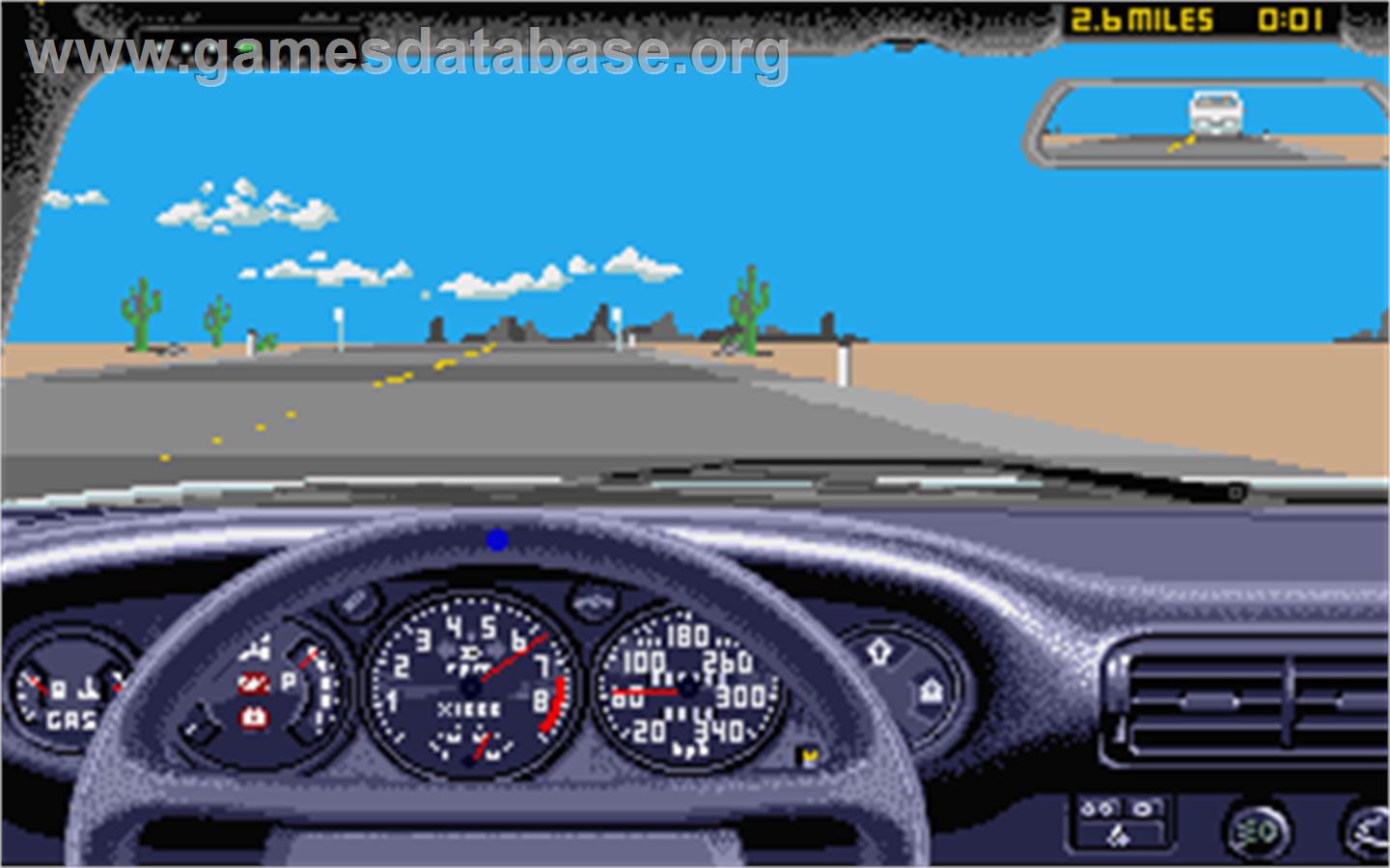 Test Drive II Car Disk: Musclecars - Atari ST - Artwork - In Game