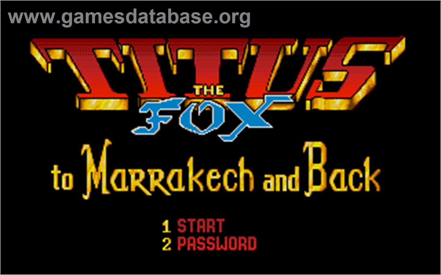 Titus the Fox: To Marrakech and Back - Atari ST - Artwork - In Game
