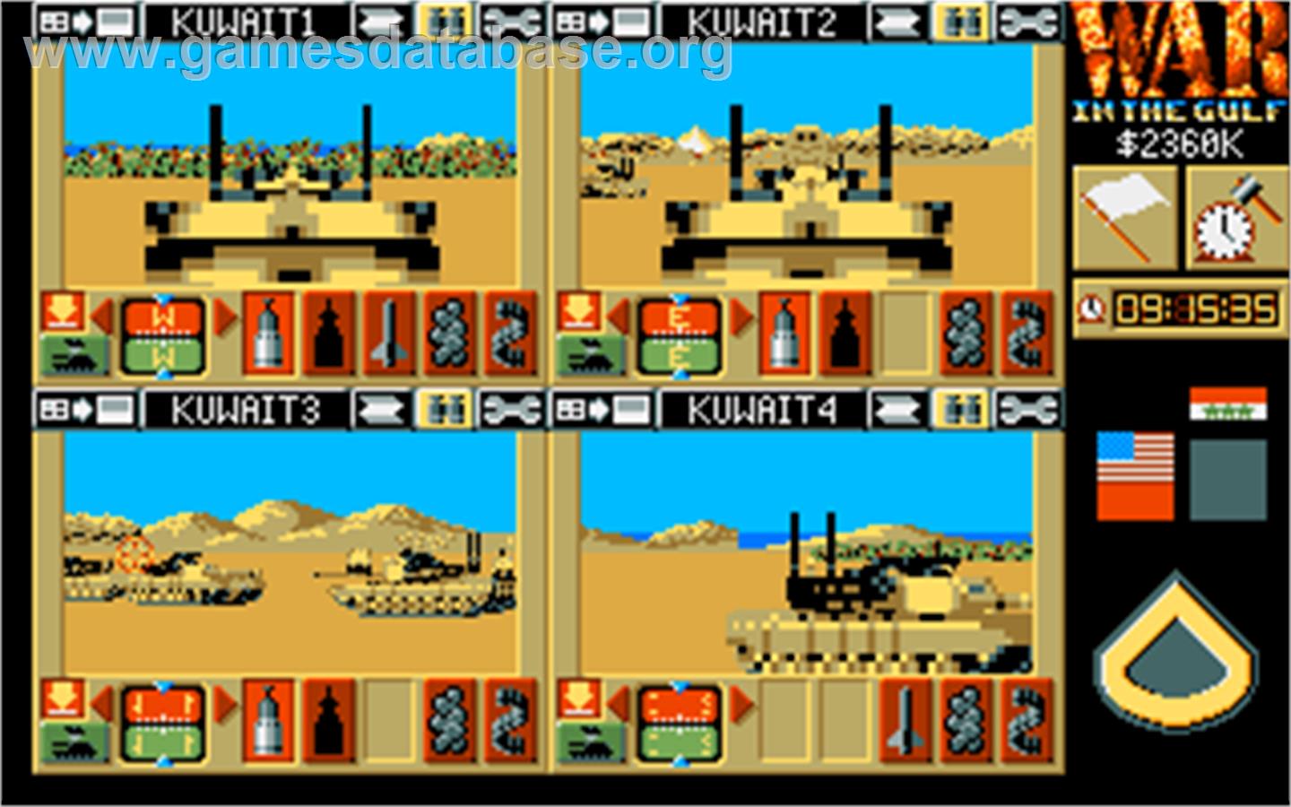 War in the Gulf - Atari ST - Artwork - In Game